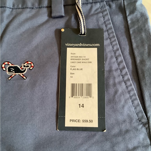 ⭐️HOST PICK⭐️ NWT Boys Vineyard Vines Whale Candy Cane Christmas Shorts sz 14 - Picture 3 of 6